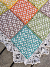 Load image into Gallery viewer, Lattice & Lace Blanket Pattern