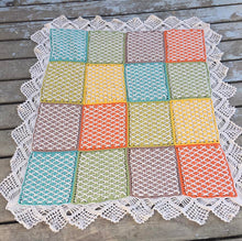 Load image into Gallery viewer, Lattice & Lace Blanket Pattern