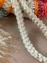 Load image into Gallery viewer, Swirly Bottom Drawstring Bag Crochet Pattern