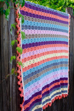 Load image into Gallery viewer, Citrus Snowflakes Baby Blanket Pattern