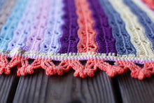 Load image into Gallery viewer, Citrus Snowflakes Baby Blanket Pattern