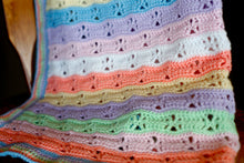 Load image into Gallery viewer, Citrus Snowflakes Baby Blanket Pattern