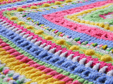 Load image into Gallery viewer, Faeries Crochet Baby Sampler Blanket
