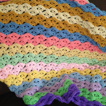 Load image into Gallery viewer, Irish Wave Crochet Baby Blanket Pattern