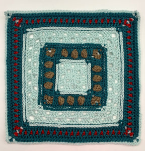 Chocolate Drop Granny Square Crochet Pattern