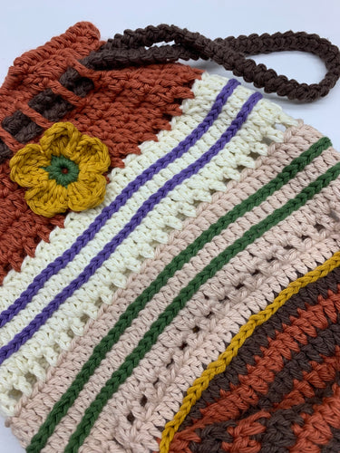 Swirly Bottom Drawstring Bag Crochet Pattern