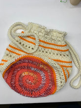 Load image into Gallery viewer, Swirly Bottom Drawstring Bag Crochet Pattern