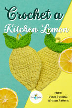 Load image into Gallery viewer, Lemon Kitchen Scrubby