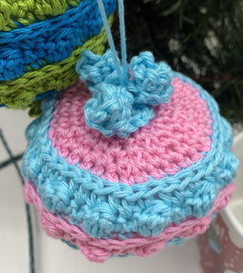 Bauble Candy Christmas Ornament Crochet Pattern