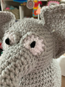 Chubby Elephant College Mascot Crochet Pattern