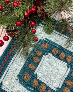 Chocolate Drop Granny Square Crochet Pattern