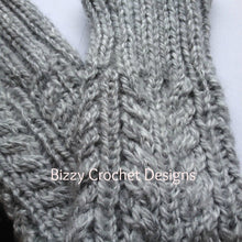 Load image into Gallery viewer, Fuzzy Warmers Knit Leg Warmers Pattern