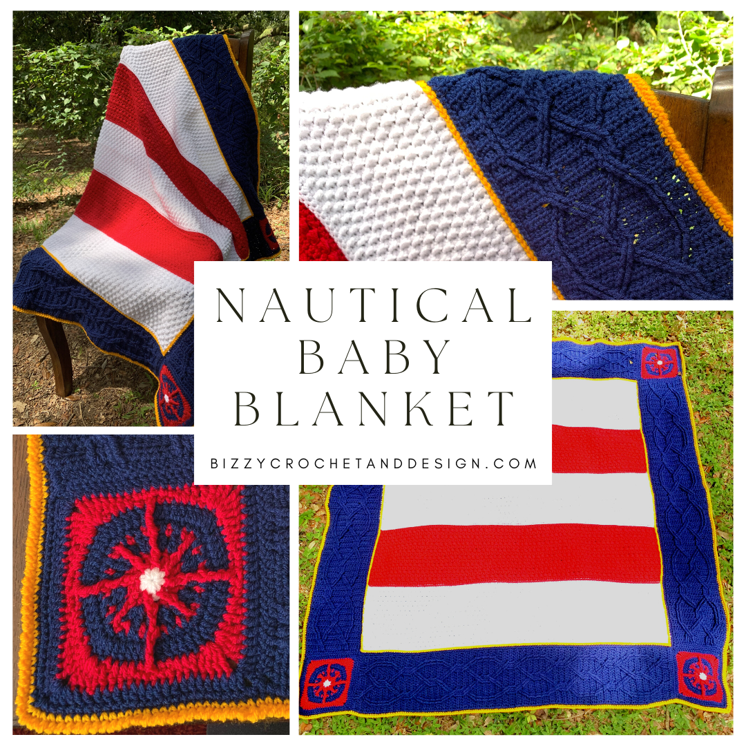 Nautical crochet blanket pattern hot sale