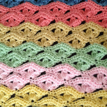 Load image into Gallery viewer, Irish Wave Crochet Baby Blanket Pattern